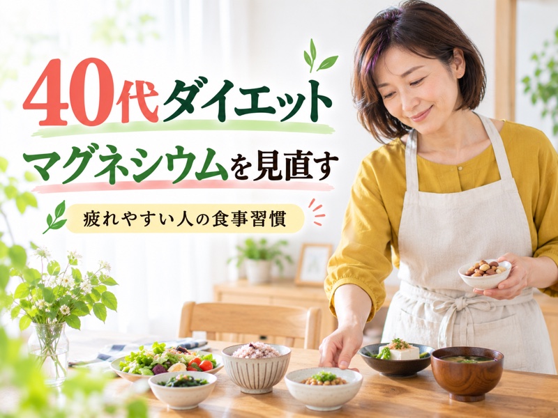 40代のダイエットとマグネシウムを含む食事習慣
