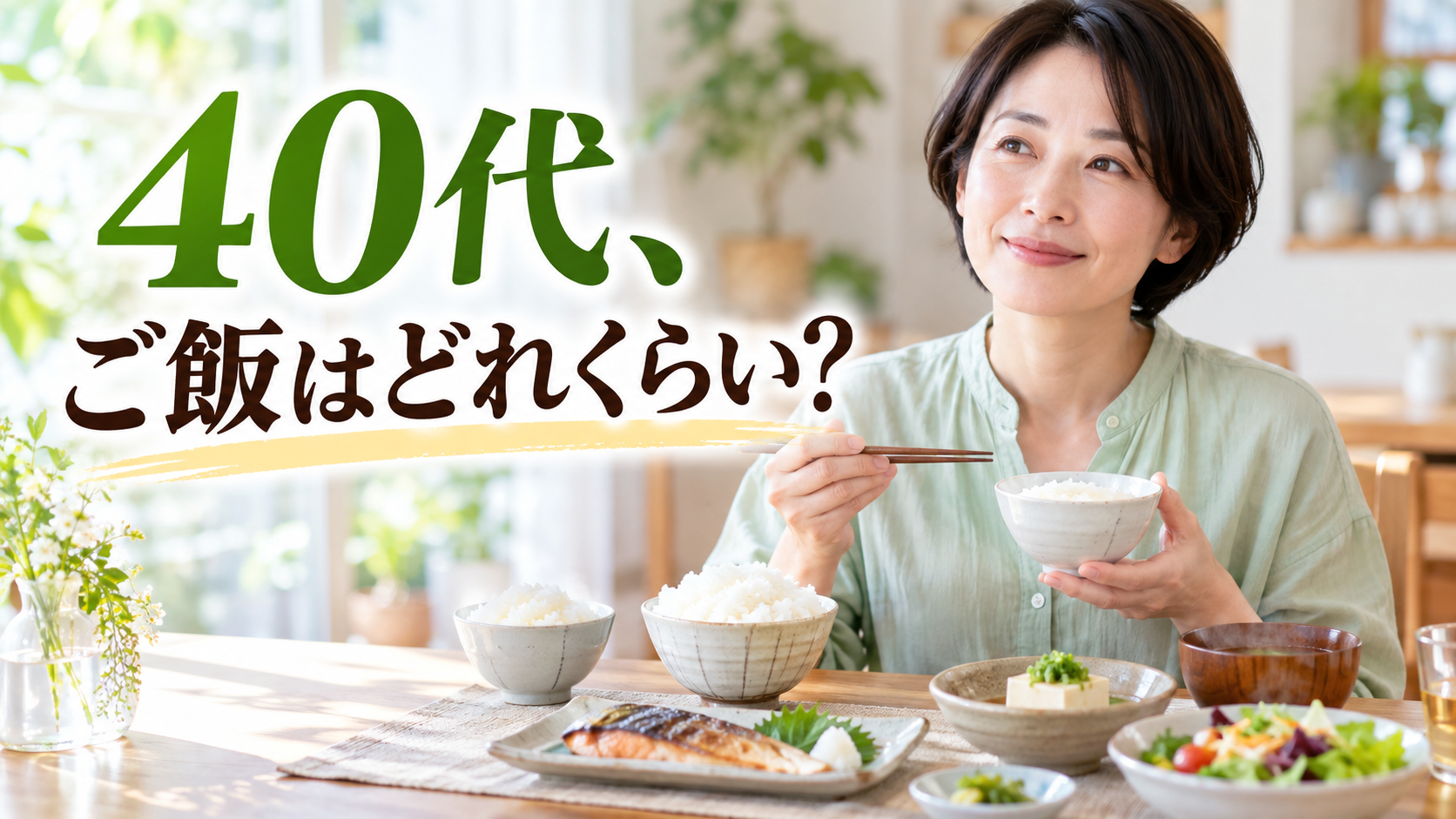 40代、ご飯はどれくらい？ ご飯とおかずのバランスを考える女性